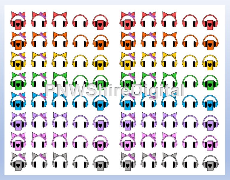 Headphone stickers