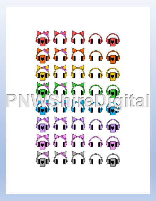 Headphone stickers